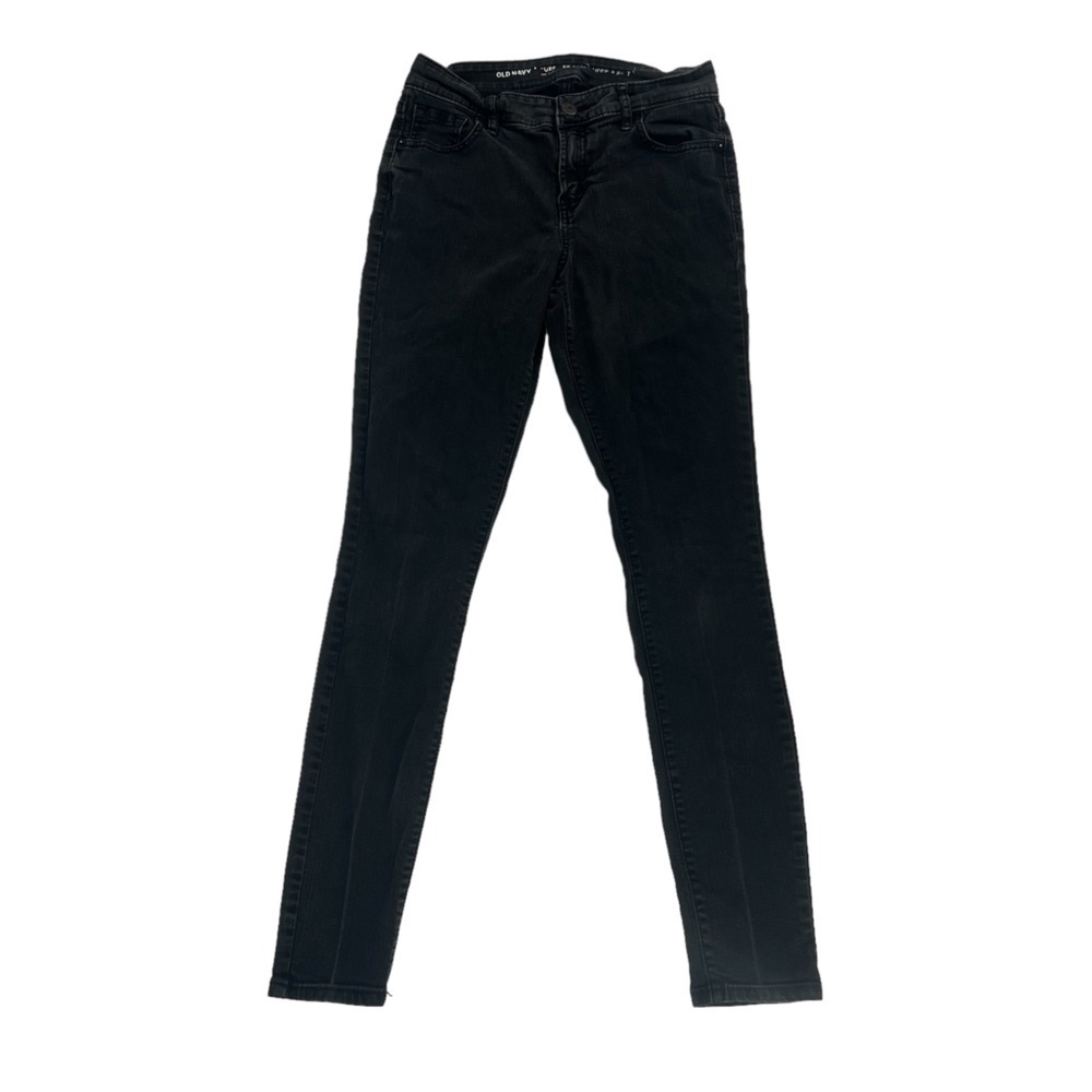 Old Navy Black Super Skinny Mid Rise Wow Jeans Size 2 Women's